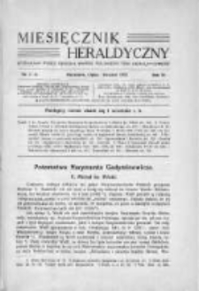 Miesięcznik Heraldyczny. 1932. Nr 7-8