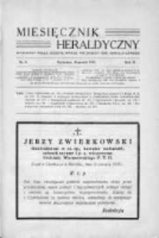 Miesięcznik Heraldyczny. 1932. Nr 9