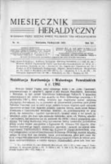 Miesięcznik Heraldyczny. 1932. Nr 10