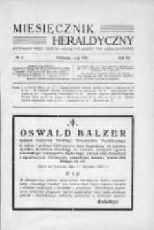 Miesięcznik Heraldyczny. 1933. Nr 2