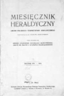 Miesięcznik Heraldyczny. 1935. Nr 1