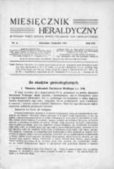 Miesięcznik Heraldyczny. 1934. Nr 4