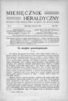 Miesięcznik Heraldyczny. 1934. Nr 6