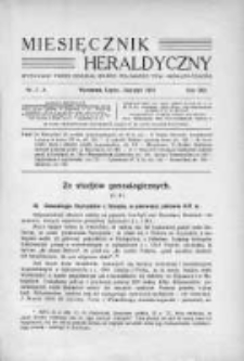 Miesięcznik Heraldyczny. 1934. Nr 7-8