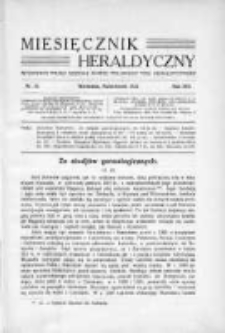 Miesięcznik Heraldyczny. 1934. Nr 10