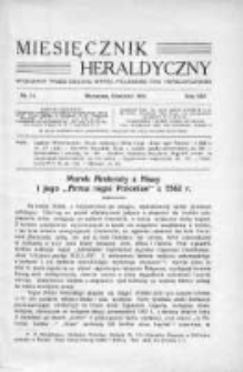 Miesięcznik Heraldyczny. 1934. Nr 12