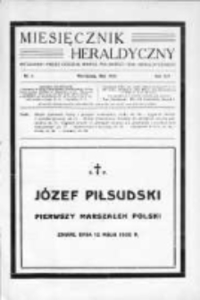 Miesięcznik Heraldyczny. 1935. Nr 5