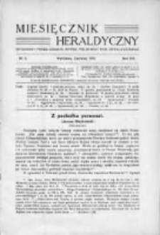 Miesięcznik Heraldyczny. 1935. Nr 6