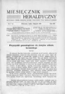 Miesięcznik Heraldyczny. 1935. Nr 7-8