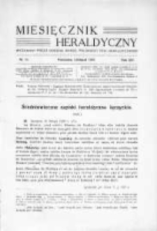Miesięcznik Heraldyczny. 1935. Nr 11