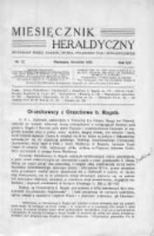 Miesięcznik Heraldyczny. 1935. Nr 12