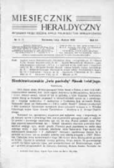 Miesięcznik Heraldyczny. 1936. Nr 2-3