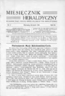 Miesięcznik Heraldyczny. 1936. Nr 4
