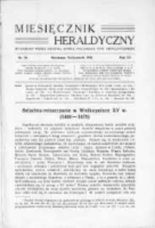 Miesięcznik Heraldyczny. 1936. Nr 10