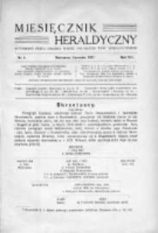 Miesięcznik Heraldyczny. 1937. Nr 6