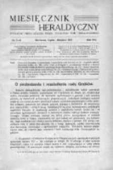 Miesięcznik Heraldyczny. 1937. Nr 7-8