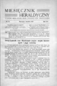 Miesięcznik Heraldyczny. 1937. Nr 12