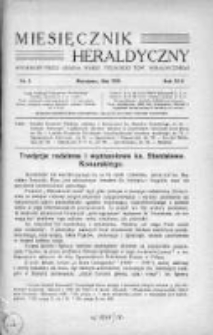 Miesięcznik Heraldyczny. 1938. Nr 5