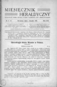 Miesięcznik Heraldyczny. 1938. Nr 7-8