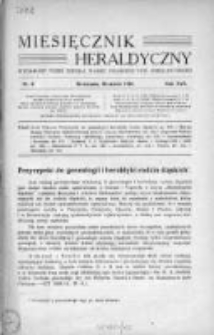 Miesięcznik Heraldyczny. 1938. Nr 9