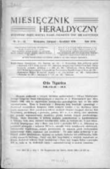 Miesięcznik Heraldyczny. 1938. Nr 11-12