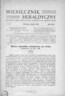 Miesięcznik Heraldyczny. 1939. Nr 3