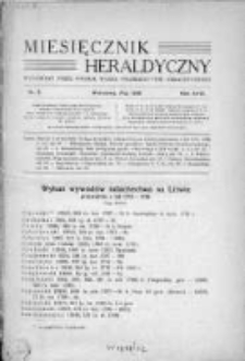 Miesięcznik Heraldyczny. 1939. Nr 5