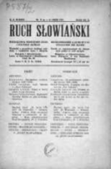 Ruch Słowiański. Miesięcznik poświęcony życiu i kulturze Słowian. 1929. Nr 3