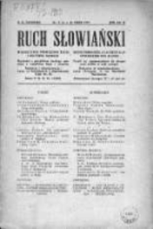 Ruch Słowiański. Miesięcznik poświęcony życiu i kulturze Słowian. 1929. Nr 6