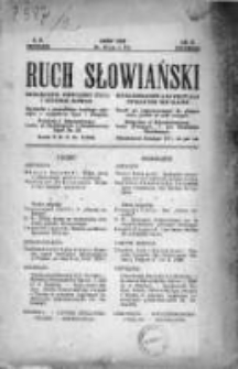 Ruch Słowiański. Miesięcznik poświęcony życiu i kulturze Słowian. 1929. Nr 10