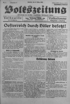 Volkszeitung 13 marzec 1938 nr 71