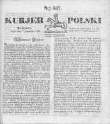 Kurjer Polski 1830, nr 337