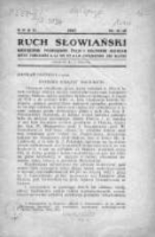 Ruch Słowiański. Miesięcznik poświęcony życiu i kulturze Słowian. 1937. Nr 11-12