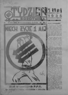 Tydzień Robotnika 1 maj R. 3. 1935 nr 25