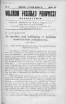 Wileński Przegląd Prawniczy. 1938. Nr 7