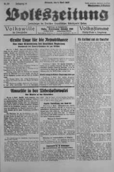 Volkszeitung 6 kwiecień 1938 nr 95