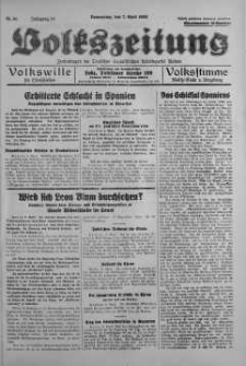 Volkszeitung 7 kwiecień 1938 nr 96