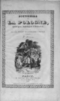 Souvenirs de la Pologne, historiques, statistiques et litteraires. 1833, Tom I, Zeszyt 2