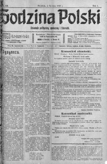 Godzina Polski : dziennik polityczny, społeczny i literacki 4 czerwiec 1916 nr 155