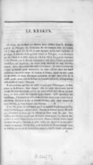 Souvenirs de la Pologne, historiques, statistiques et litteraires. 1833, Tom I, Zeszyt 11
