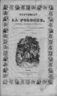 Souvenirs de la Pologne, historiques, statistiques et litteraires. 1833, Tom II, Zeszyt 1