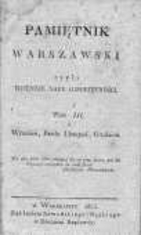 Pamiętnik Warszawski czyli Dziennik Nauk i Umiejętności. 1815. Wrzesień