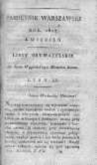 Pamiętnik Warszawski czyli Dziennik Nauk i Umiejętności. 1817. Kwiecień