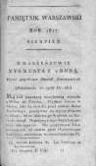 Pamiętnik Warszawski czyli Dziennik Nauk i Umiejętności. 1817. Sierpień