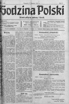 Godzina Polski : dziennik polityczny, społeczny i literacki 8 czerwiec 1916 nr 159