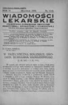 Wiadomości Lekarskie : czasopismo poświęcone medycynie praktycznej, społecznej i zawodowej. 1933, zeszyt 11-12