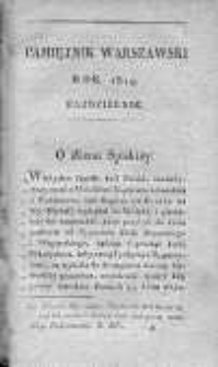 Pamiętnik Warszawski czyli Dziennik Nauk i Umiejętności. 1819. Październik