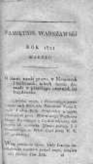 Pamiętnik Warszawski czyli Dziennik Nauk i Umiejętności. 1821. Marzec