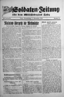 Soldaten = Zeitung der Schlesischen Armee2 November 1939 nr 50