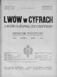 Lwów w Cyfrach. Miesięcznik Statystyczny. 1933. Nr 3